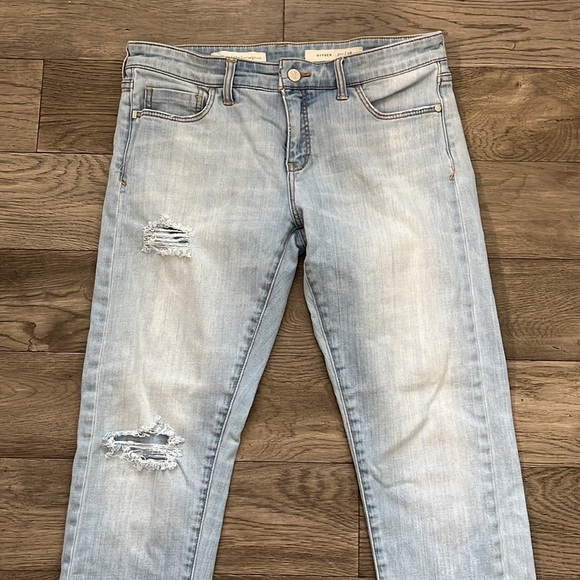 Womens Pilcro and the Letterpress straight leg hyphen distressed jeans, 28 - Picture 2 of 7